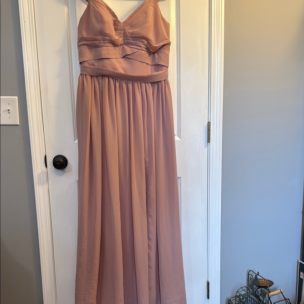 Elegant Pink Strapless Wedding Dress by Pomuyoo